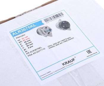 13 449 р. Генератор МАЗ,УРАЛ дв.ЯМЗ-236НЕ2,6565 28В 80А KRAUF KRAUF alr3675kl KRAUF alr3675kl  с доставкой в г. Кемерово. Увеличить фотографию 4