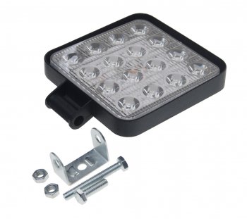 619 р. Фара рабочего света 105x105x17мм 48Вт (16 светодиодов) IP67 Allroad LUMEN LUMEN alr48wsf  с доставкой в г. Кемерово. Увеличить фотографию 1