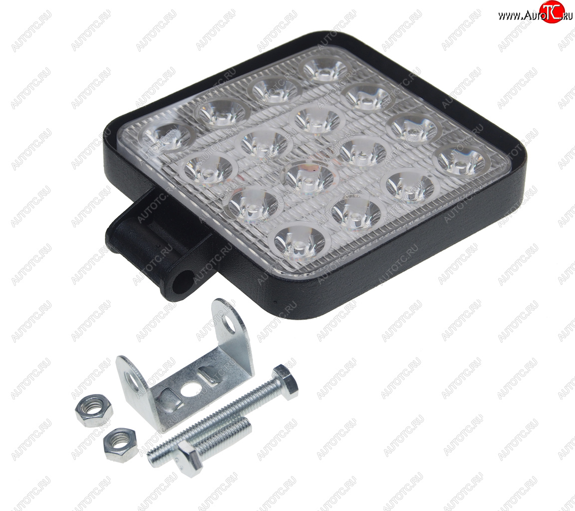 619 р. Фара рабочего света 105x105x17мм 48Вт (16 светодиодов) IP67 Allroad LUMEN LUMEN alr48wsf  с доставкой в г. Кемерово