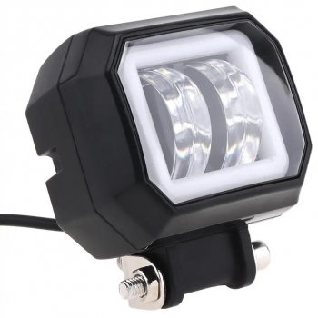 2 179 р. Фара рабочего света 74x65x55мм 20Вт с ДХО (к-т 2шт.) IP67 Allroad LUMEN LUMEN alr-af20ws  с доставкой в г. Кемерово. Увеличить фотографию 3