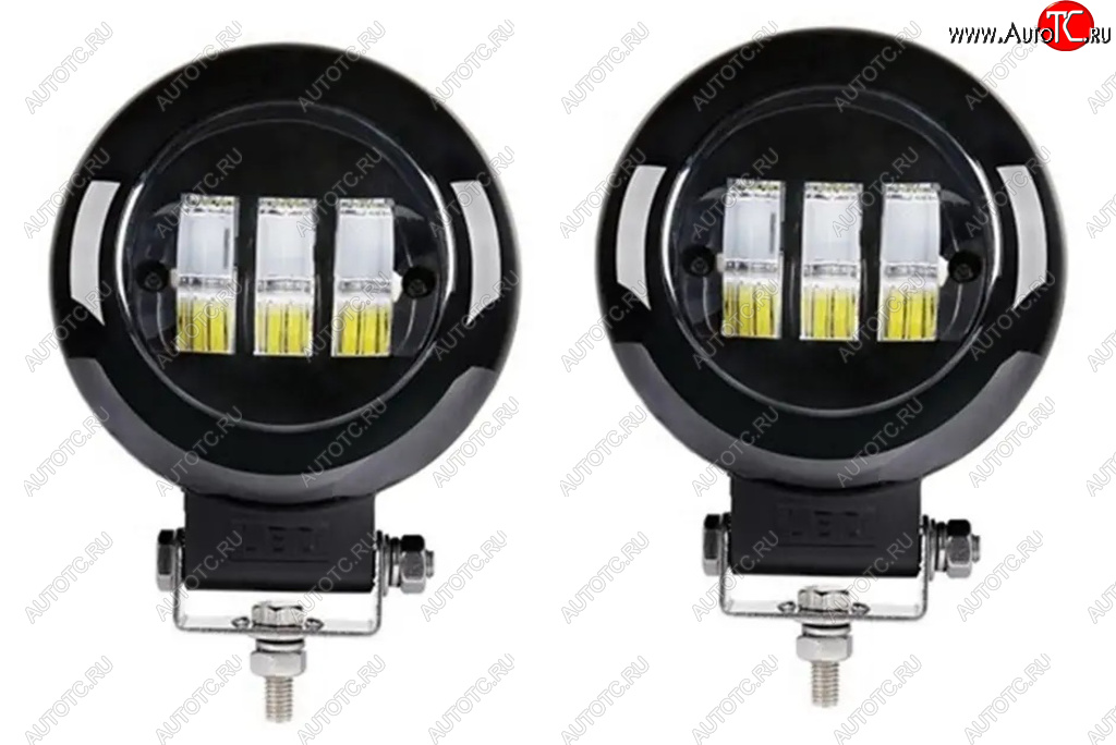 2 799 р. Фара рабочего света 74x65x55мм 30Вт (к-т 2шт.) IP67 Allroad LUMEN LUMEN alr-af30we  с доставкой в г. Кемерово