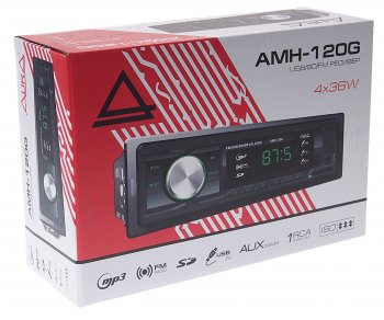 1 969 р. Магнитола автомобильная 1DIN AURA AURA amh-120g AURA amh-120g  с доставкой в г. Кемерово. Увеличить фотографию 4