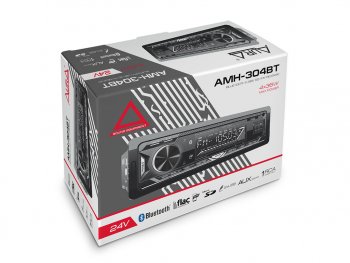 2 789 р. Магнитола автомобильная 1DIN 24V AURA AURA amh-304bt AURA amh-304bt  с доставкой в г. Кемерово. Увеличить фотографию 2