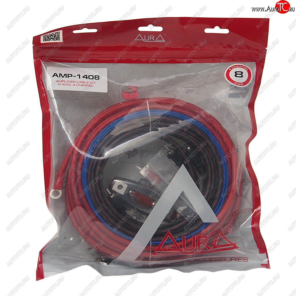 2 499 р. Набор для установки усилителя AURA AURA amp-1408  с доставкой в г. Кемерово
