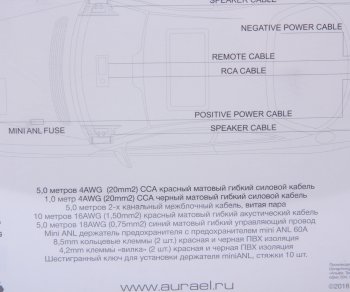 3 299 р. Набор для установки усилителя AURA AURA amp-2204  с доставкой в г. Кемерово. Увеличить фотографию 3