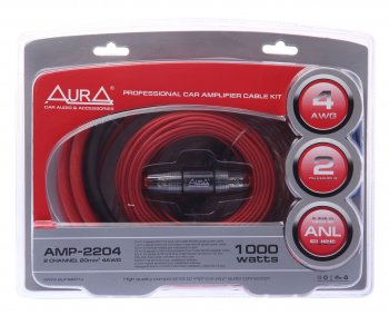 3 299 р. Набор для установки усилителя AURA AURA amp-2204  с доставкой в г. Кемерово. Увеличить фотографию 1
