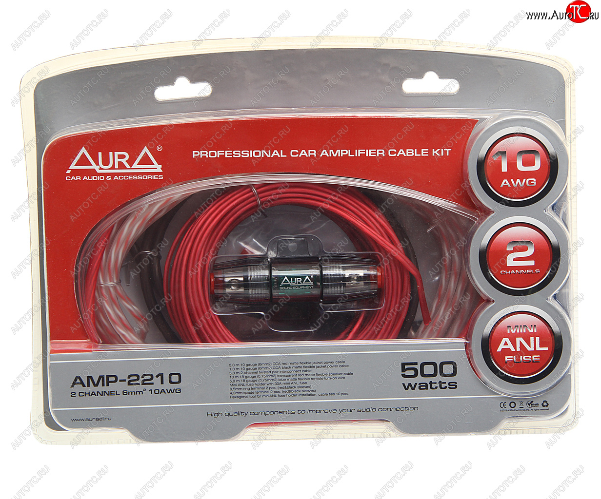2 249 р. Набор для установки усилителя AURA AURA amp-2210  с доставкой в г. Кемерово