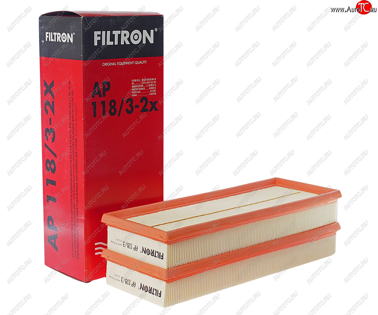 1 359 р. Фильтр воздушный MERCEDES C,E,S,ML,GL (M112M113M272M273) комплект (2шт.) FILTRON FILTRON ap1183-2x  с доставкой в г. Кемерово