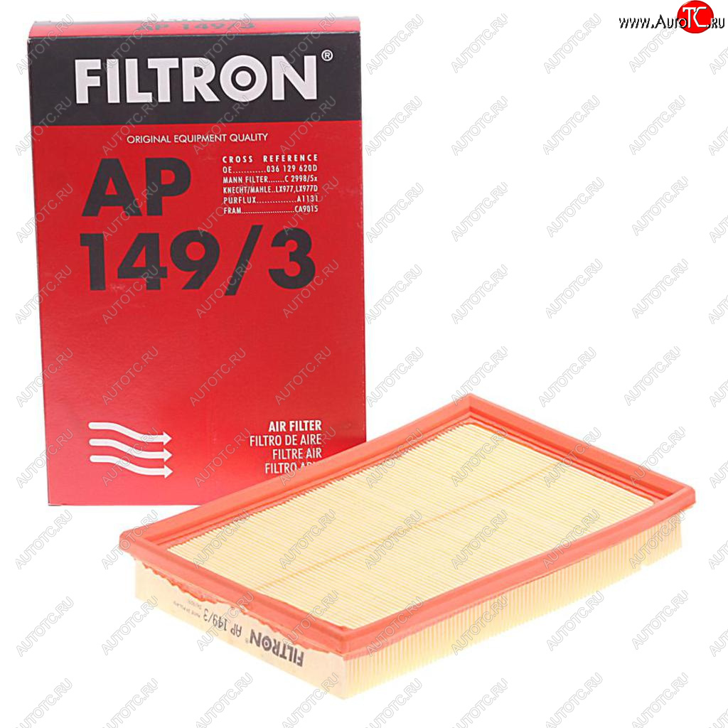 759 р. Фильтр воздушный VW Polo (02-09) FILTRON FILTRON ap1493  с доставкой в г. Кемерово