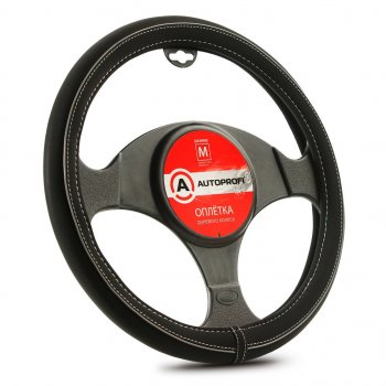 739 р. Оплетка руля (M) 37-39см черно-серая нубук AUTOPROFI AUTOPROFI ap-2020 bkgy (m)  с доставкой в г. Кемерово. Увеличить фотографию 1