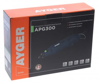 3 279 р. Гравер 300Вт 8000-30000обмин. гибкий вал (кейс,комплект насадок) AYGER AYGER apg300  с доставкой в г. Кемерово. Увеличить фотографию 7