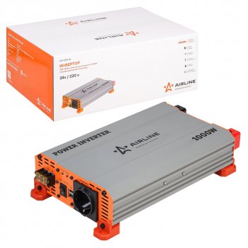 9 299 р. Преобразователь напряжения (инвертор) 24-220V 1000Вт AIRLINE AIRLINE api-1000-06  с доставкой в г. Кемерово. Увеличить фотографию 5