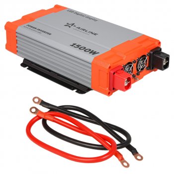 12 299 р. Преобразователь напряжения (инвертор) 12-220V 1500Вт AIRLINE AIRLINE api-1500-08  с доставкой в г. Кемерово. Увеличить фотографию 6