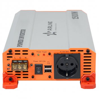 11 749 р. Преобразователь напряжения (инвертор) 24-220V 1500Вт AIRLINE AIRLINE api-1500-10  с доставкой в г. Кемерово. Увеличить фотографию 7