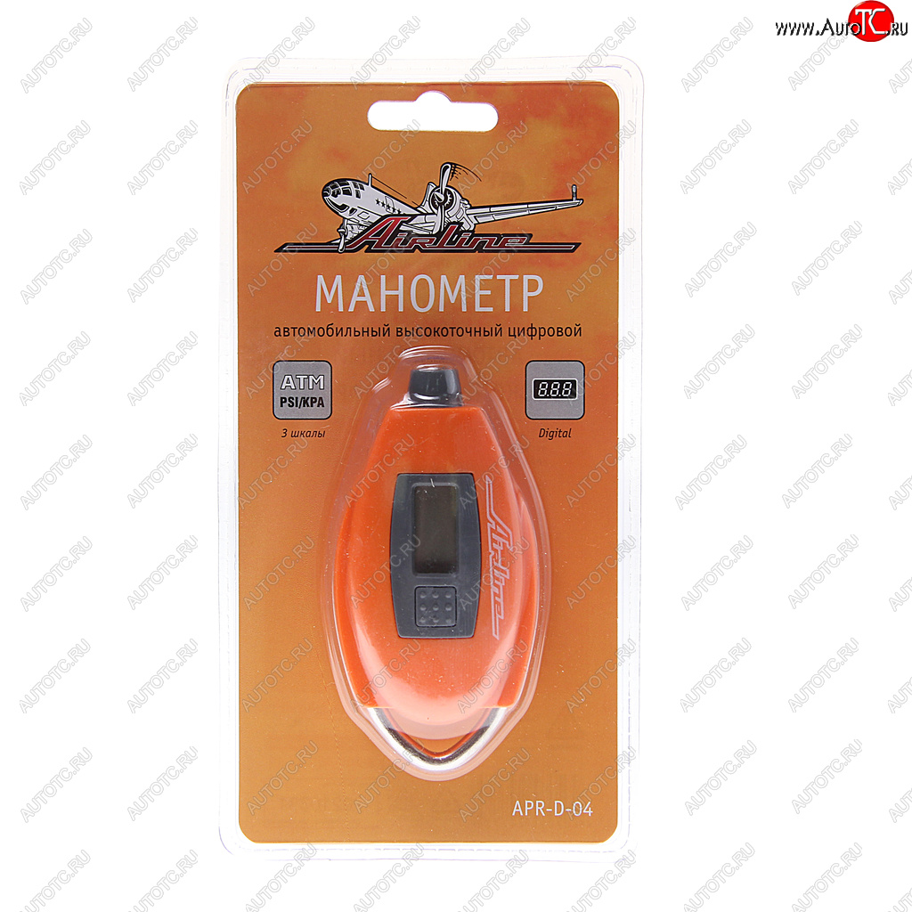 699 р. Манометр шинный цифровой 7.0атм. AIRLINE AIRLINE apr-d-04  с доставкой в г. Кемерово