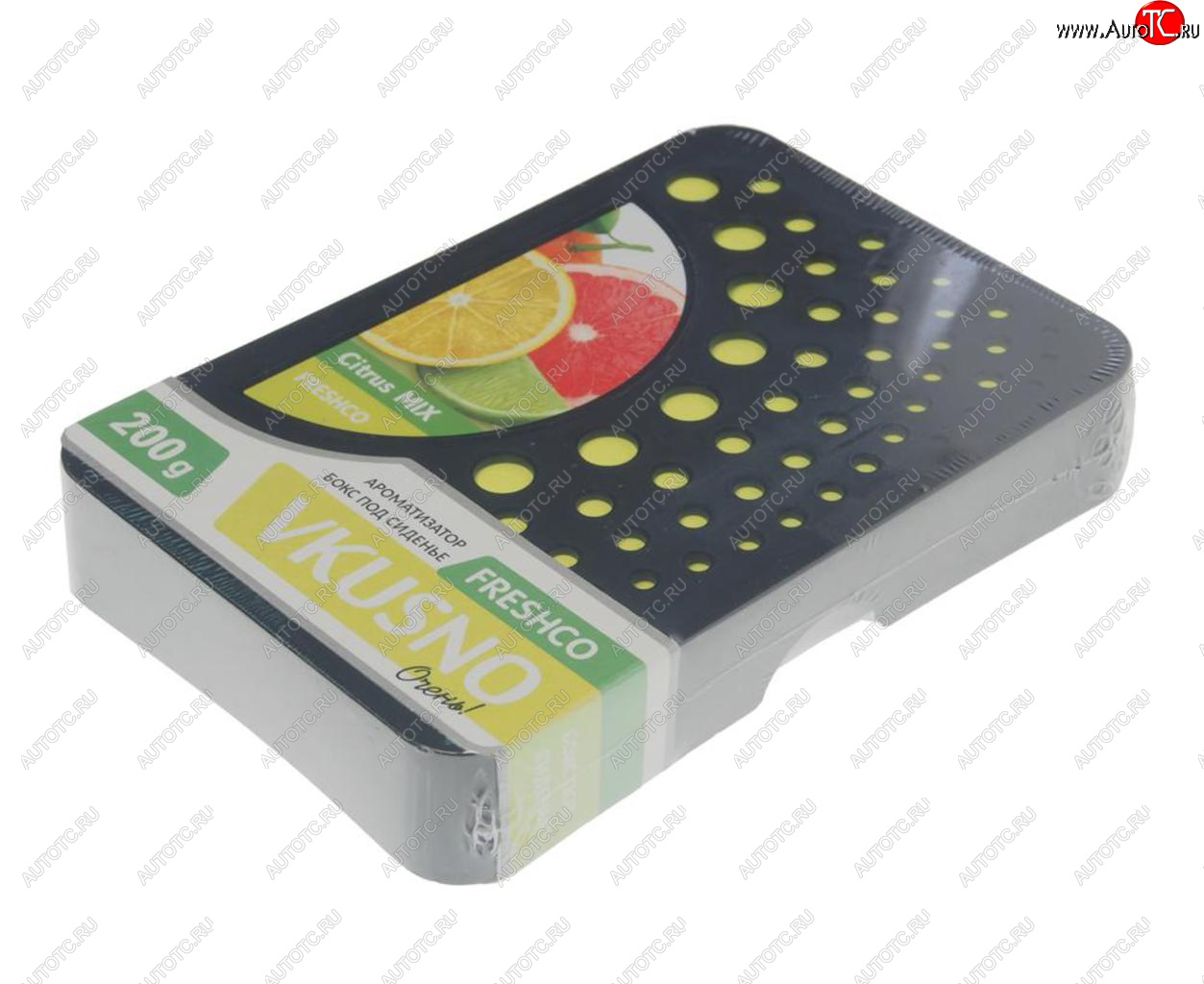 439 р. Ароматизатор под сиденье гелевый (цитрусовый микс) 200г Vkusno FRESHCO FRESHCO ar4bx010  с доставкой в г. Кемерово