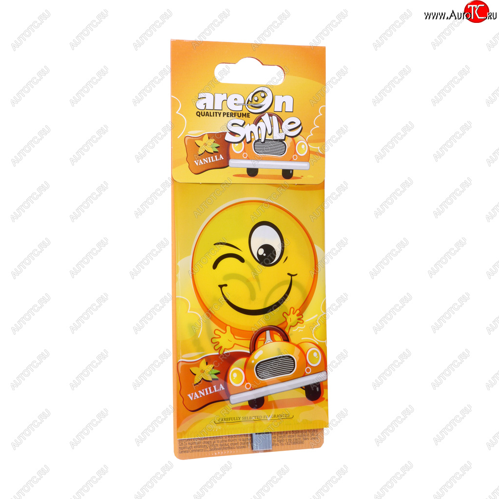 68 р. Ароматизатор подвесной пластина (ваниль) Smile AREON AREON asd11  с доставкой в г. Кемерово