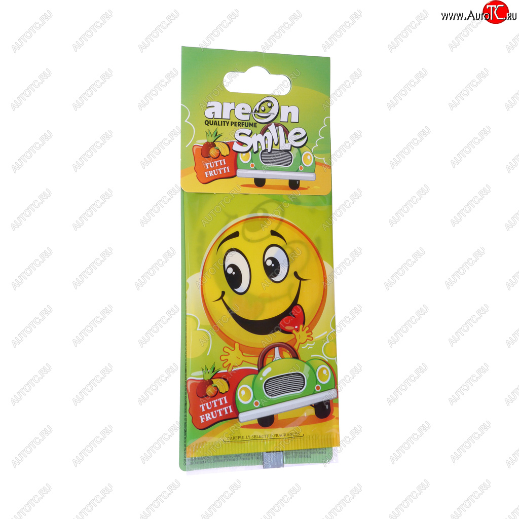 68 р. Ароматизатор подвесной пластина (тутти-фрутти) Smile AREON AREON asd14  с доставкой в г. Кемерово