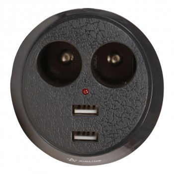 599 р. Разветвитель прикуривателя 2-х гнездовой 12V 2USB AIRLINE AIRLINE asp-2u-16  с доставкой в г. Кемерово. Увеличить фотографию 4