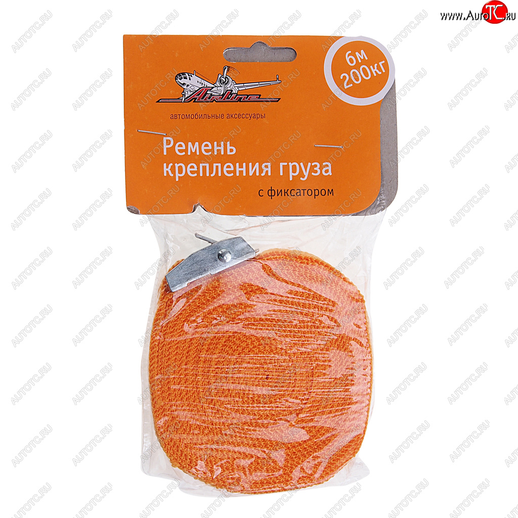 292 р. Стяжка крепления груза 0.2т 6м-25мм (полиэстер) с фиксатором AIRLINE AIRLINE as-t-02  с доставкой в г. Кемерово