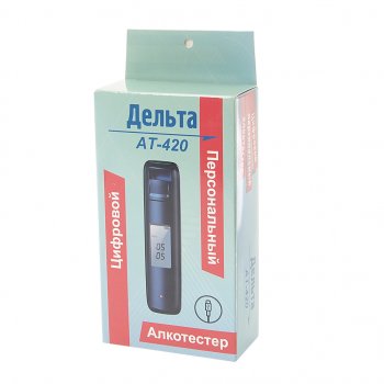 1 189 р. Алкотестер цифровой до 1.99 промилле LCD дисплей, звуковой сигнализатор ДЕЛЬТА ДЕЛЬТА ат-420  с доставкой в г. Кемерово. Увеличить фотографию 2