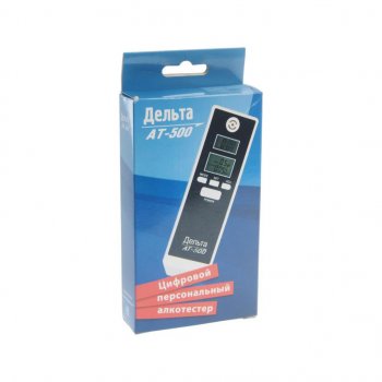 889 р. Алкотестер цифровой до 1.99 промилле два LCD дисплея, звуковой сигнализатор ДЕЛЬТА ДЕЛЬТА ат-500  с доставкой в г. Кемерово. Увеличить фотографию 2