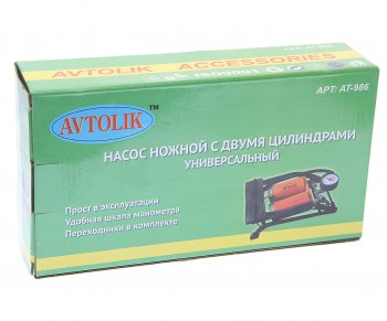 1 659 р. Насос ножной 2-цилиндровый NO NAME av-030969 (at-986)  с доставкой в г. Кемерово. Увеличить фотографию 3
