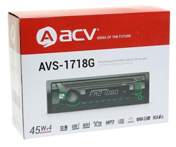 1 999 р. Магнитола автомобильная 1DIN ACV ACV avs-1718g  с доставкой в г. Кемерово. Увеличить фотографию 3