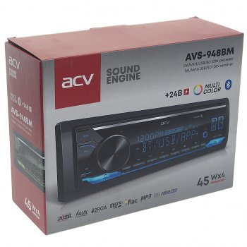 3 599 р. Магнитола автомобильная 1DIN 24V ACV ACV avs-948bm  с доставкой в г. Кемерово. Увеличить фотографию 4