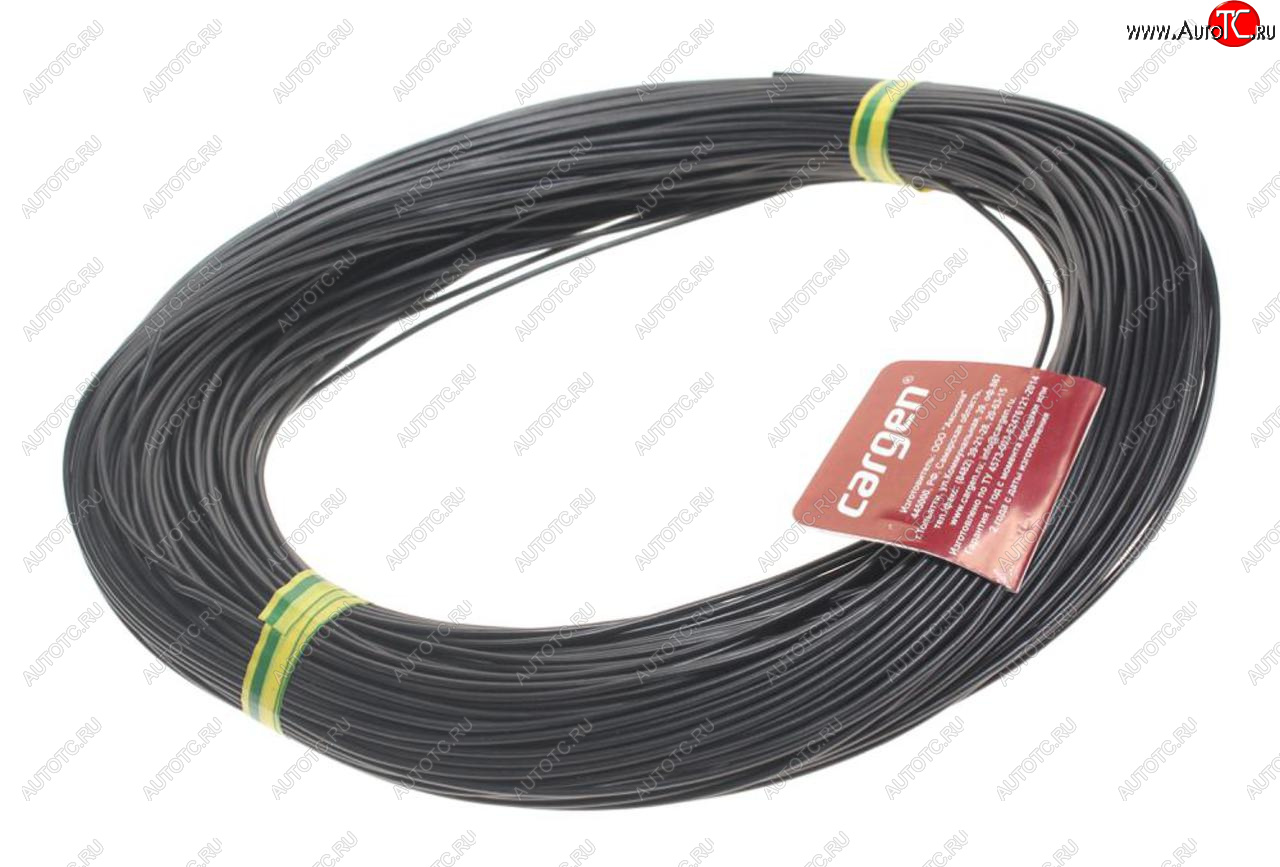 2 659 р. Провод монтажный ПВАМ 100м (сечение 0.75 кв.мм) черный CARGEN CARGEN ax3501002  с доставкой в г. Кемерово