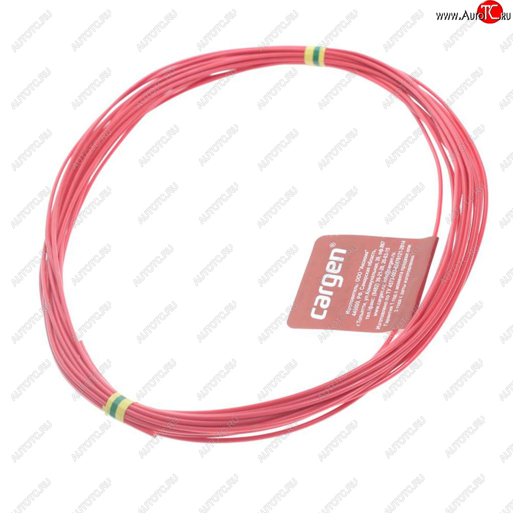 319 р. Провод монтажный ПВАМ 10м (сечение 0.75 кв.мм) красный CARGEN CARGEN ax3511  с доставкой в г. Кемерово