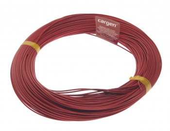 2 699 р. Провод монтажный ПВАМ 100м (сечение 1.0 кв.мм) красный CARGEN CARGEN ax3521001  с доставкой в г. Кемерово. Увеличить фотографию 1