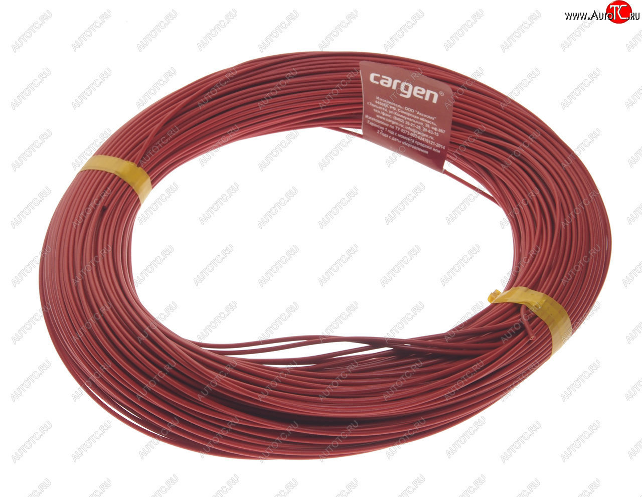 2 699 р. Провод монтажный ПВАМ 100м (сечение 1.0 кв.мм) красный CARGEN CARGEN ax3521001  с доставкой в г. Кемерово
