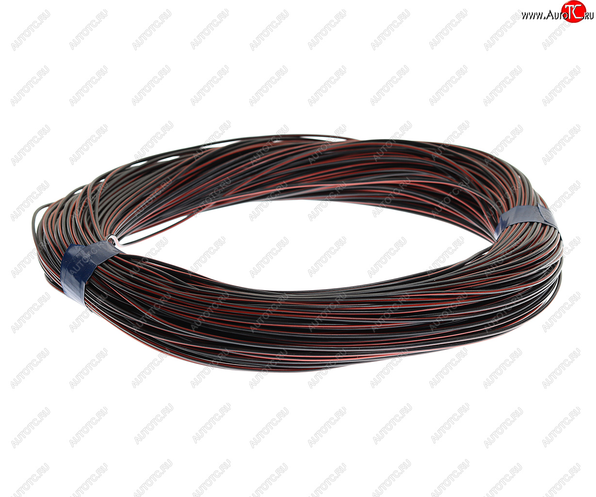 2 299 р. Провод монтажный ПВАМ 100м (сечение 1.0 кв.мм) красно-черный CARGEN CARGEN ax352100кч  с доставкой в г. Кемерово