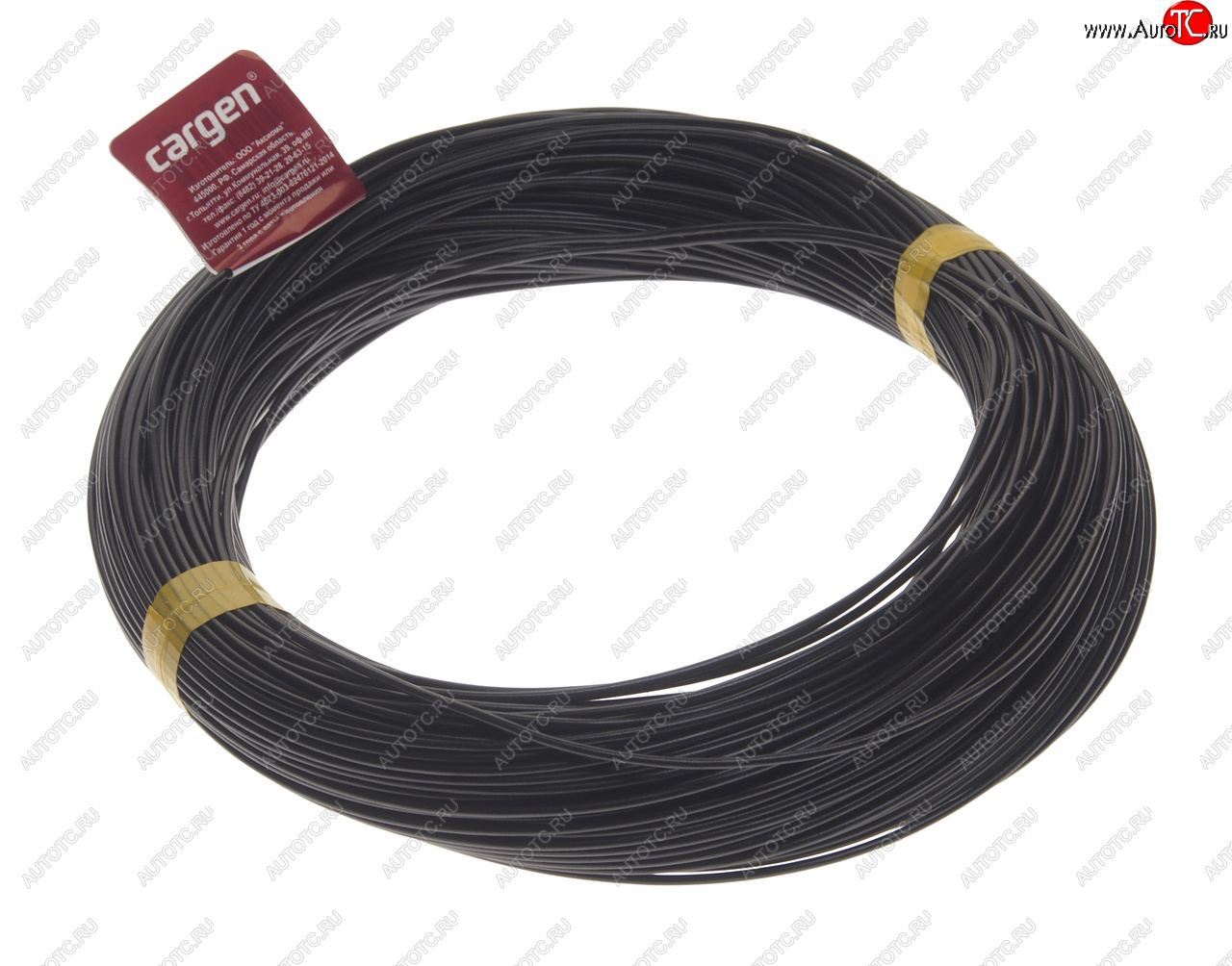 3 799 р. Провод монтажный ПВАМ 100м (сечение 1.5 кв.мм) черный CARGEN CARGEN ax3541002  с доставкой в г. Кемерово