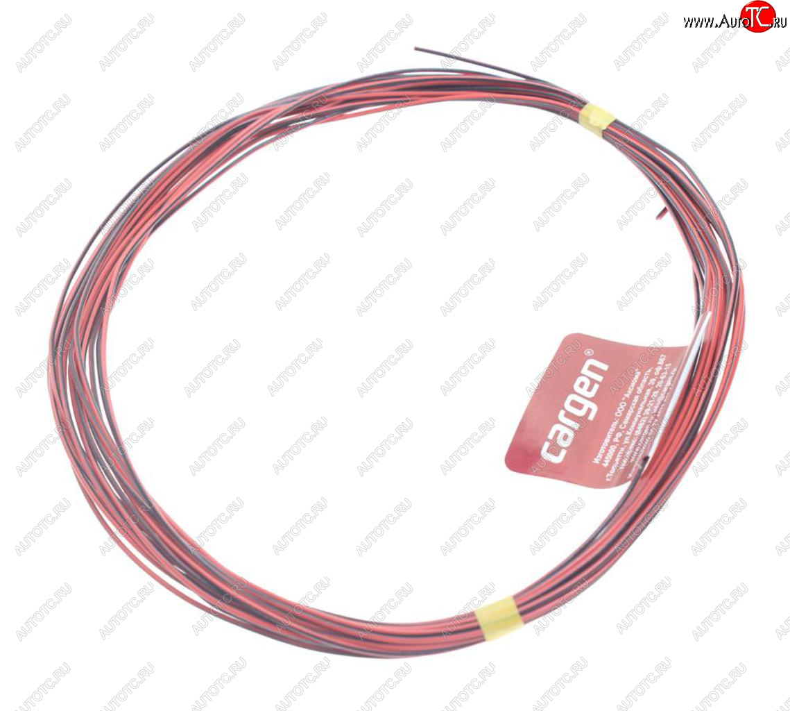 257 р. Провод монтажный ПВАМ 10м (сечение 0.5 кв.мм) красно-черный CARGEN CARGEN ax357  с доставкой в г. Кемерово