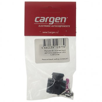 158 р. Разъем VW AUDI SEAT SKODA электрический датчика давления 4-х контактный CARGEN CARGEN ax6624s  с доставкой в г. Кемерово. Увеличить фотографию 3