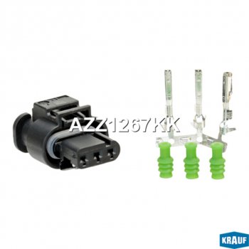 339 р. Разъем VW AUDI SEAT SKODA электрический (3-х контактный) KRAUF KRAUF azz1267kk KRAUF azz1267kk  с доставкой в г. Кемерово. Увеличить фотографию 1