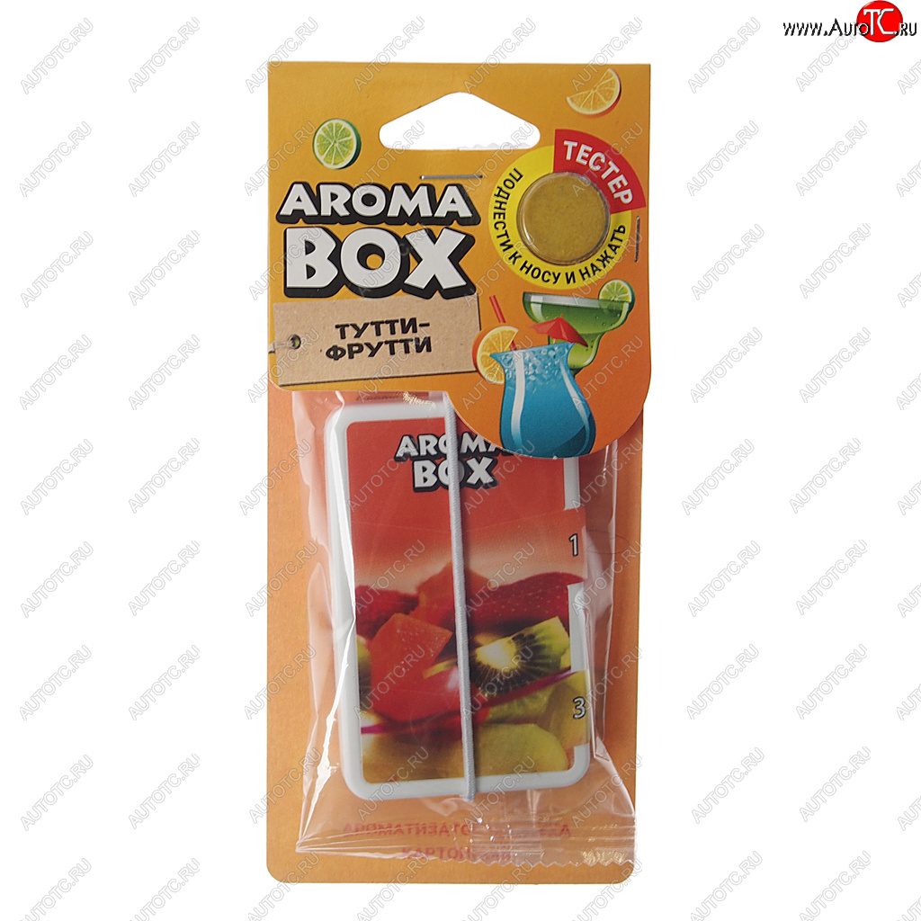 150 р. Ароматизатор подвесной картон высококапиллярный (тутти-фрутти) Aroma Box FOUETTE FOUETTE b-13  с доставкой в г. Кемерово