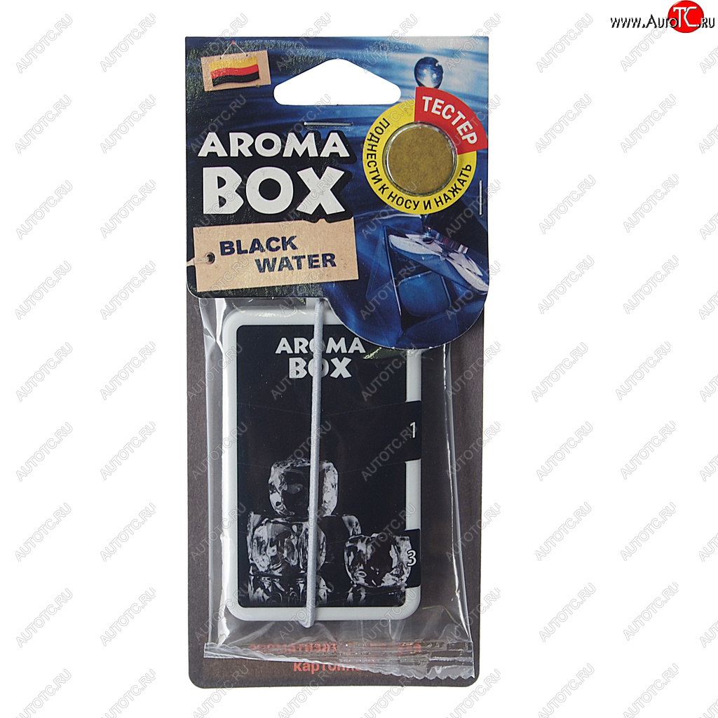 150 р. Ароматизатор подвесной картон высококапиллярный (лед черный) Aroma Box FOUETTE FOUETTE b-17  с доставкой в г. Кемерово