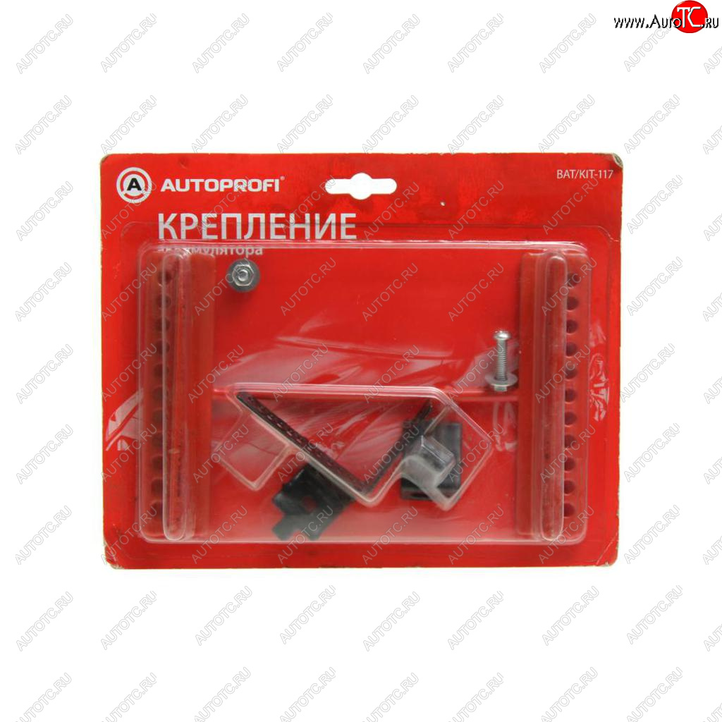 589 р. Кронштейн крепления АКБ универсальный, изолированный, с переходниками 148 AUTOPROFI AUTOPROFI batkit-117  с доставкой в г. Кемерово