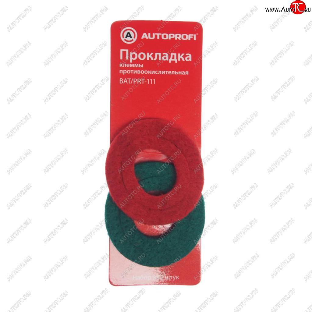 165 р. Прокладка для клемм аккумулятора противоокислительная 2шт. AUTOPROFI AUTOPROFI baтprt-111  с доставкой в г. Кемерово