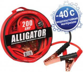 1 289 р. Провода для прикуривания 200А 2.5м ALLIGATOR ALLIGATOR bc-200  с доставкой в г. Кемерово. Увеличить фотографию 1