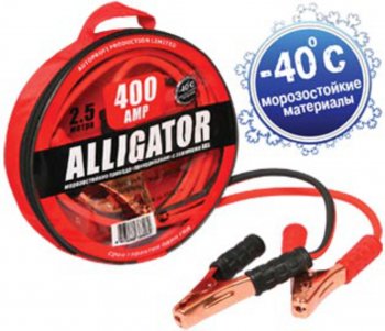 1 279 р. Провода для прикуривания 400А 2.5м ALLIGATOR ALLIGATOR bc-400  с доставкой в г. Кемерово. Увеличить фотографию 1