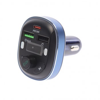 1 579 р. Устройство зарядное в прикуриватель с трансмиттером (bluetooth,hands free) черное BOROFONE BOROFONE bc47 dark blue  с доставкой в г. Кемерово. Увеличить фотографию 1