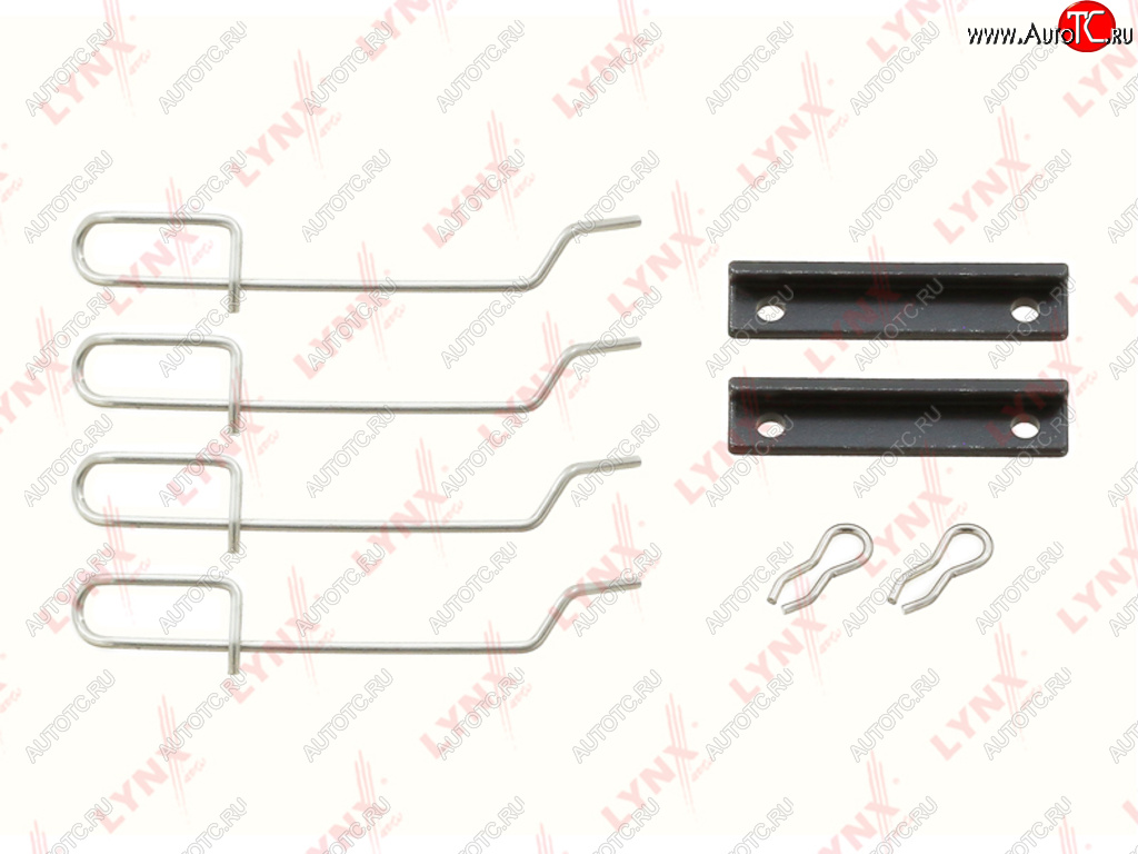 339 р. Комплект PEUGEOT 106,205,306 CITROEN Xsara,Saxo монтажный колодок тормозных задних LYNX LYNX bc8187  с доставкой в г. Кемерово