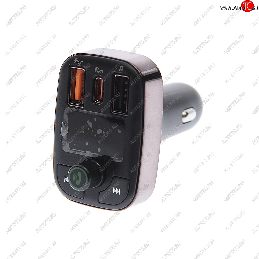 1 699 р. Устройство зарядное в прикуриватель с трансмиттером (bluetooth,hands free) черное XO XO bcc06 black  с доставкой в г. Кемерово