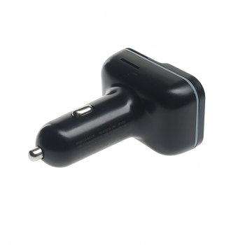 1 499 р. Устройство зарядное в прикуриватель с трансмиттером (bluetooth,hands free) черное XO XO bcc09 black  с доставкой в г. Кемерово. Увеличить фотографию 2