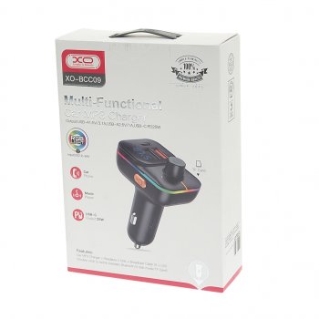 1 499 р. Устройство зарядное в прикуриватель с трансмиттером (bluetooth,hands free) черное XO XO bcc09 black  с доставкой в г. Кемерово. Увеличить фотографию 4