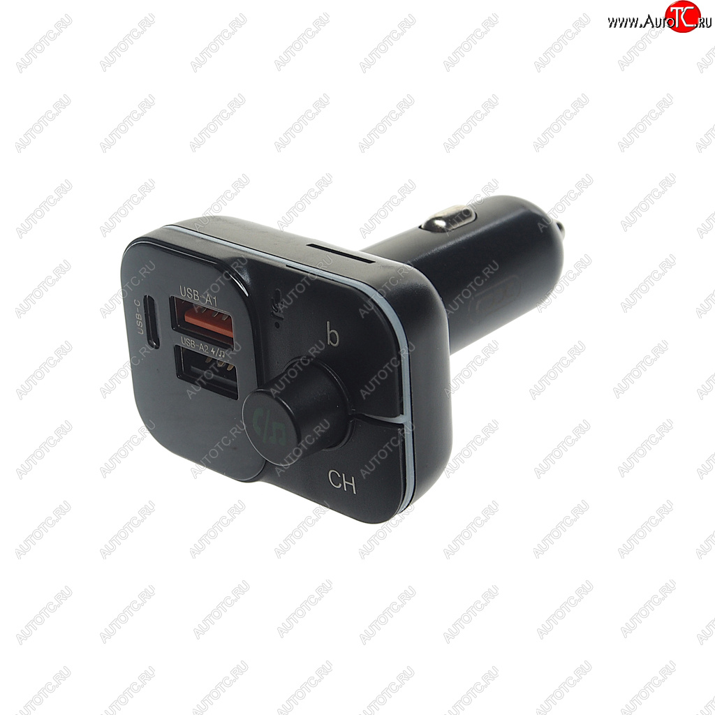 1 499 р. Устройство зарядное в прикуриватель с трансмиттером (bluetooth,hands free) черное XO XO bcc09 black  с доставкой в г. Кемерово